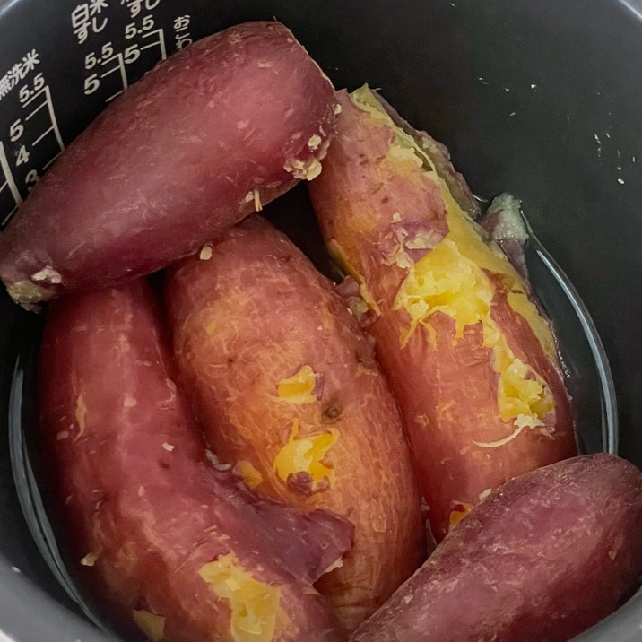 炊飯器でふかし芋 さつまいも